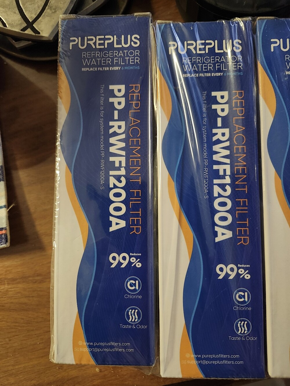 PurePlus Refrigerator Water Filter Replacement - PP-RWF2001A Set of 4 New